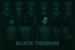 Black Trigram Logo